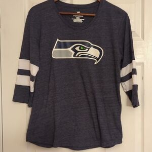 NFL Seattle Seahawks Navy Shirt! Women's Medium!
